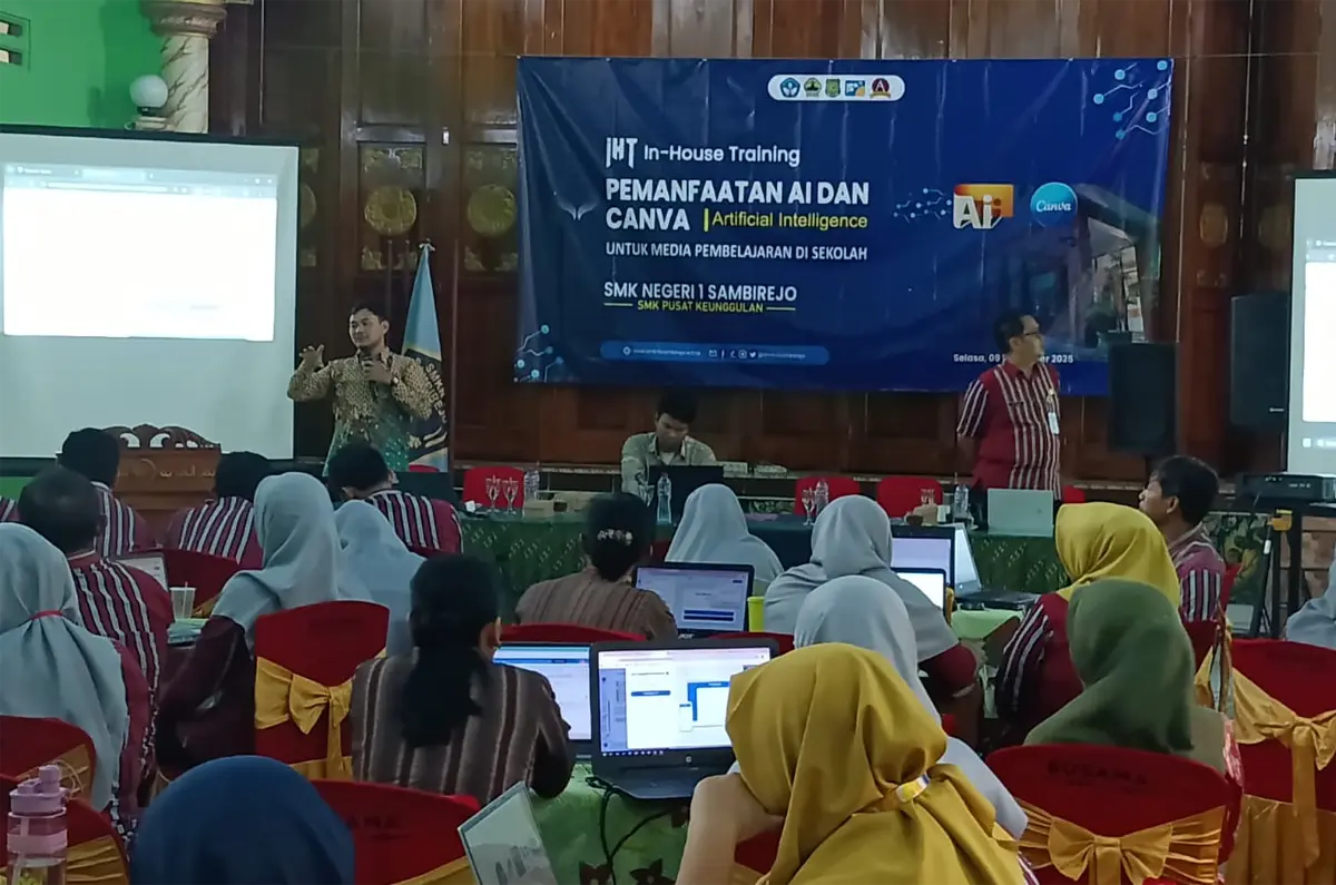IHT Canva & AI di SMK Negeri 1 Sambirejo-Sragen