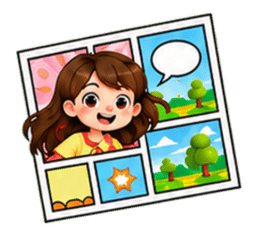 Ilustrasi komik Canva